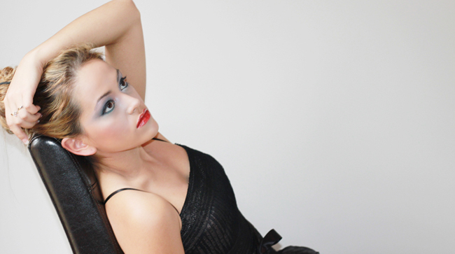 Female model photo shoot of Nanette Makeup Artist in Melbourne
