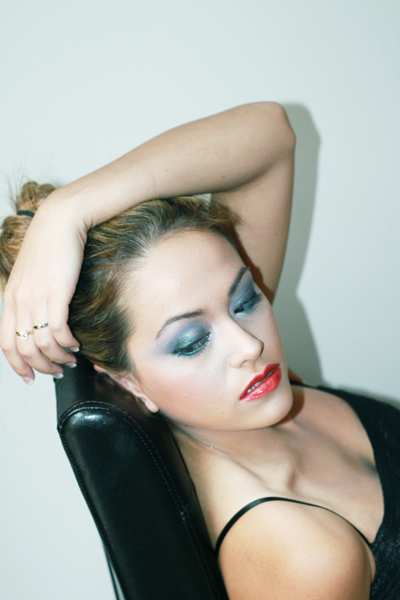 Female model photo shoot of Nanette Makeup Artist in Melbourne