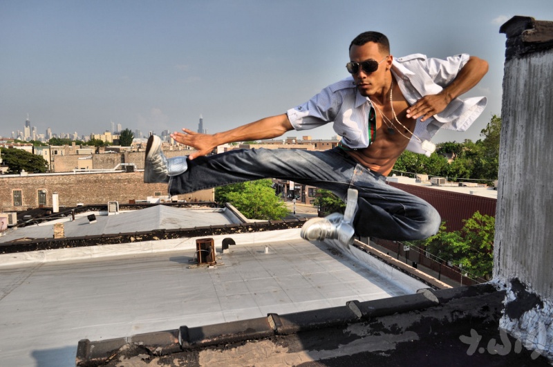 Male model photo shoot of Sean Turner by TERRIAN - T WILL in My rooftop Chicago