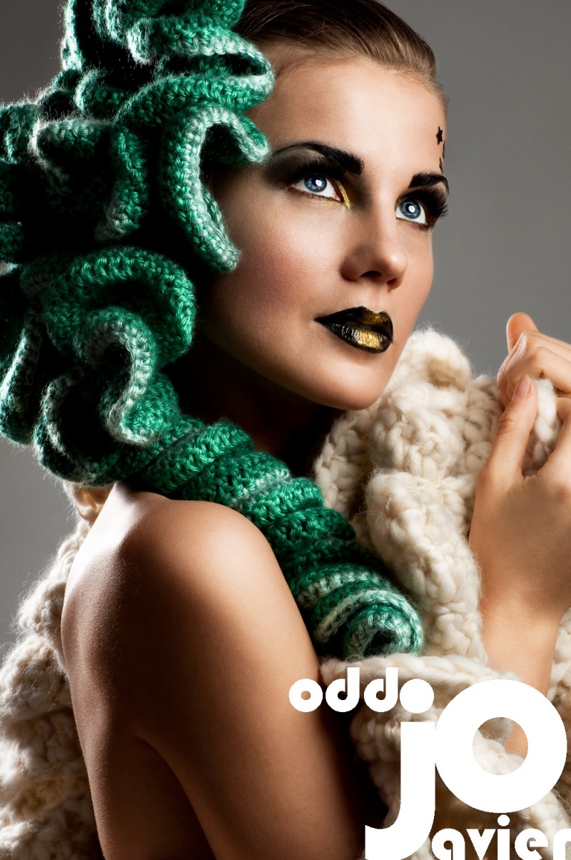 Female model photo shoot of Oksana Perun by Javier Oddo in Brooklyn, NY, makeup by Jessah Amarante Makeup