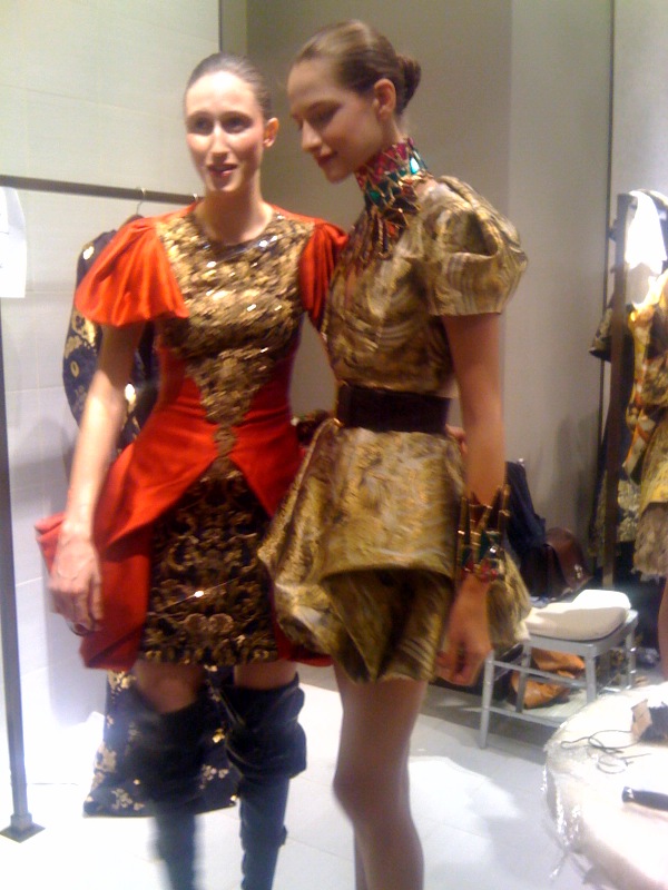 Female model photo shoot of Jessica O. in Backstage at Saks Fifth Avenue, NYC