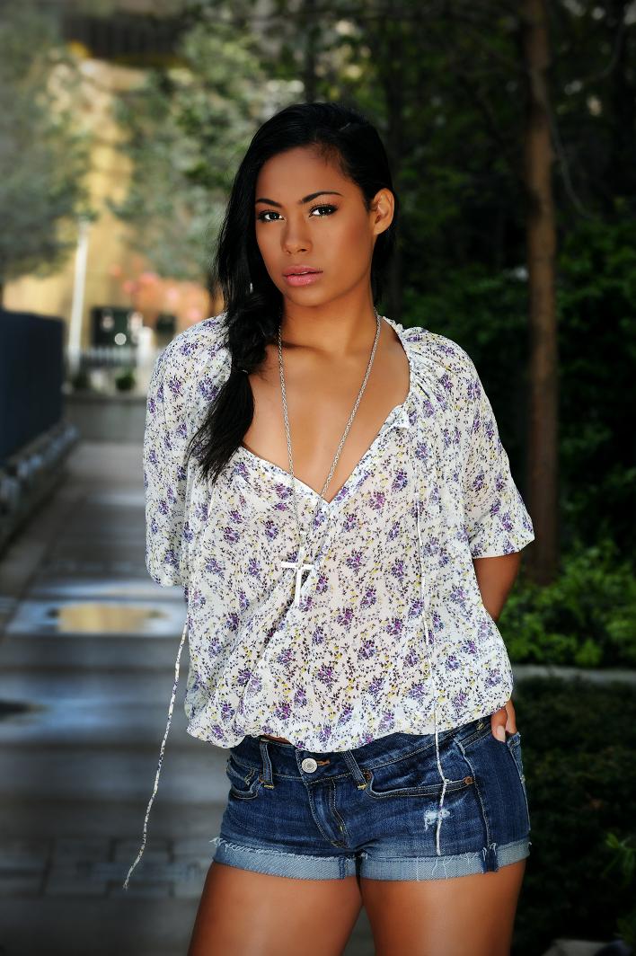 Female model photo shoot of DanielaM by MarkBiancoPhotography, hair styled by Hippie Hair Concepts