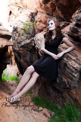 Female model photo shoot of Brandilynn by Trailside Photography in Southern Utah