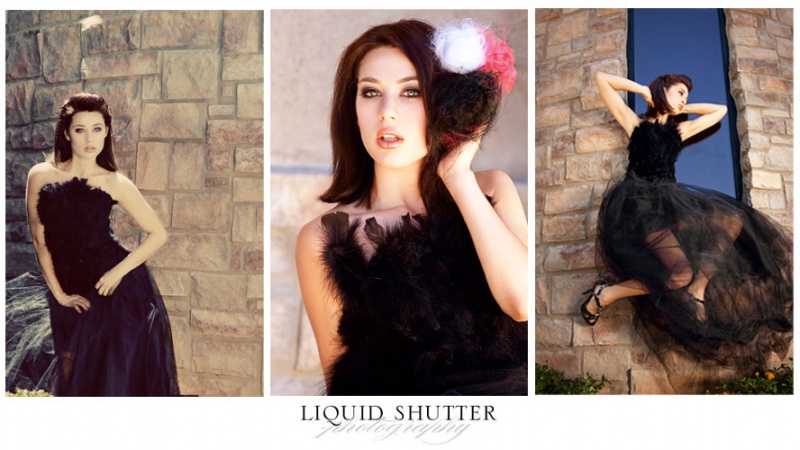 Female model photo shoot of Liquid Shutter and KB Kayla Brooke, makeup by Rachel Bush