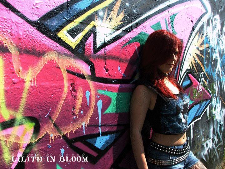 Female model photo shoot of Scarlet Whiplash by Lillith in Bloom in Swansea, Wales