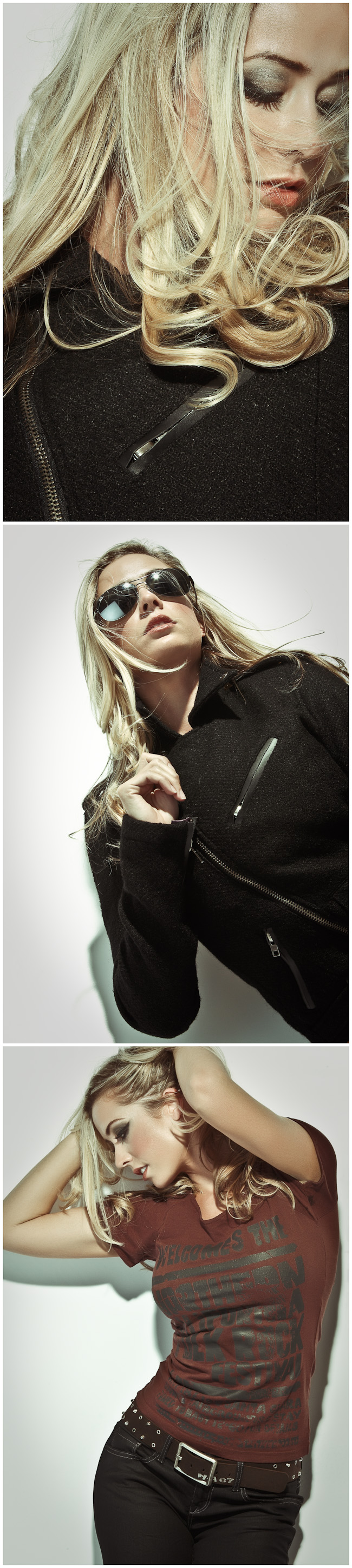 Female model photo shoot of Jenna Herrington and Roxy Martin by maxwellstudios, wardrobe styled by New West Design