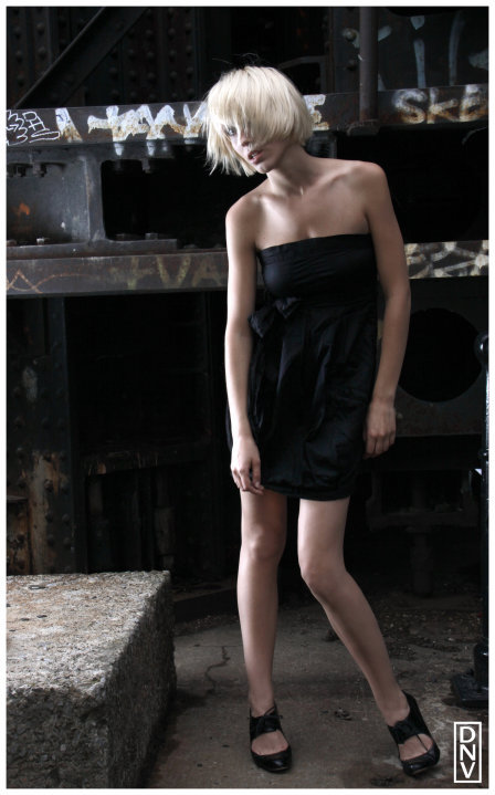 Female model photo shoot of Roseline Platine in Mtl
