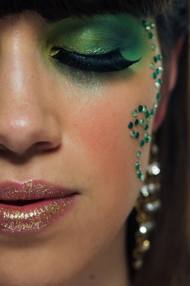 Female model photo shoot of SR Make-up artistry in St Andrews