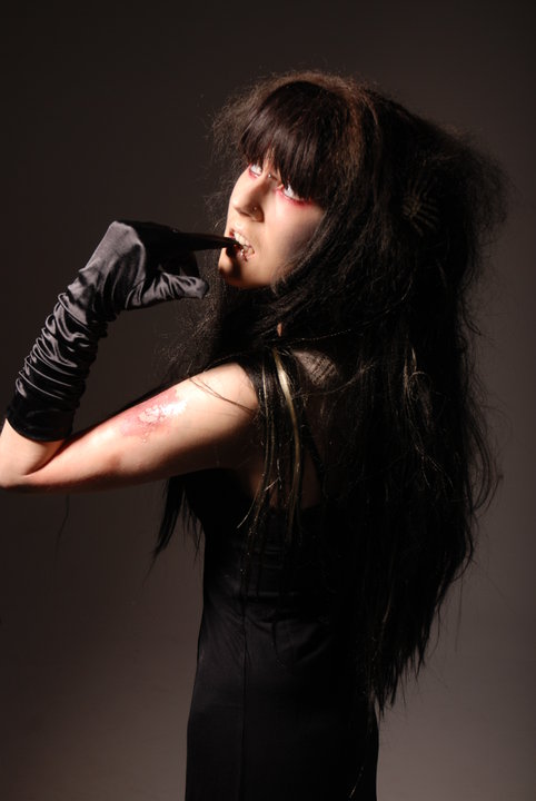 Female model photo shoot of Black Amy in Studio Seventeen