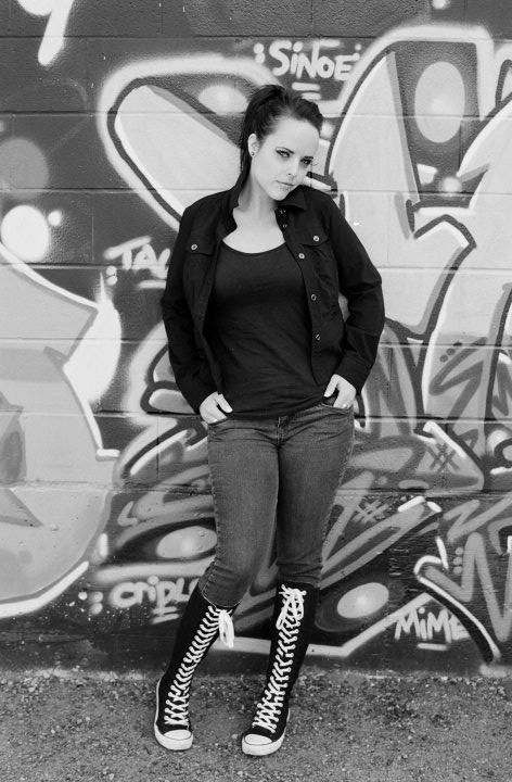 Female model photo shoot of Alicia Deitz by Lindsay-T-Photography in Whyte Ave, makeup by Makeup By Alaina