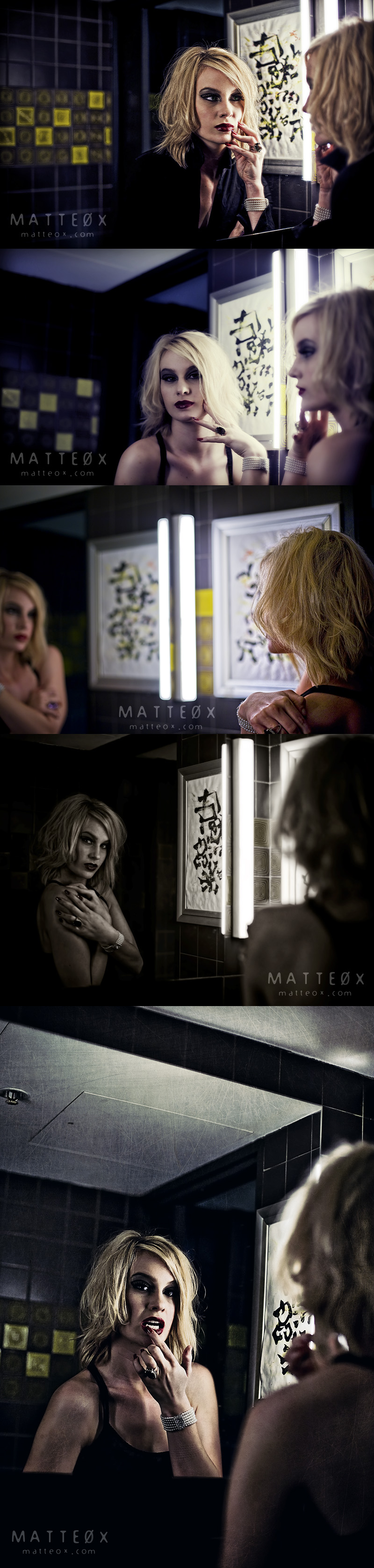 Female model photo shoot of Bianca Taneal  by MATTEOX PHOTOGRAPHY in robot bar