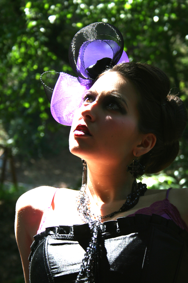 Female model photo shoot of black cherry designs and Melia deMure