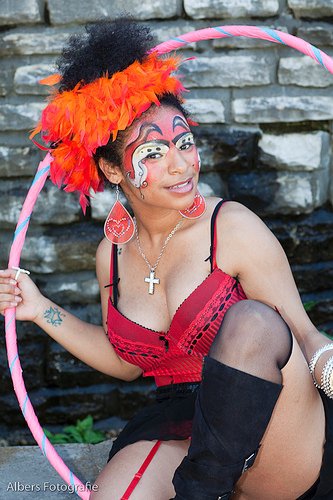 Female model photo shoot of Ladii Sasha in FORT BELLEFONTAINE