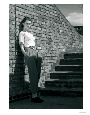 Female model photo shoot of Rachel Dawson styling in London