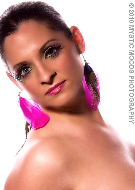 Female model photo shoot of Marcie G by Mystic Moods Photograph, makeup by Makeup by Kelly Green