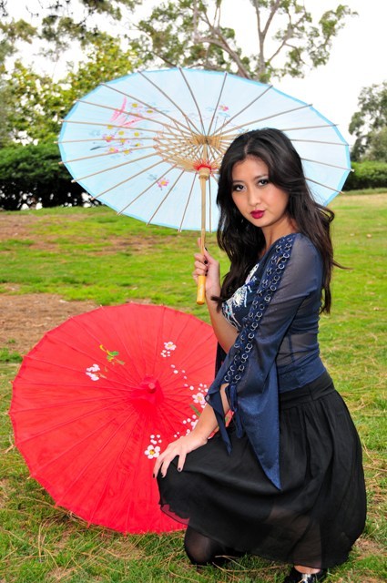 Female model photo shoot of ckdrellie in Presidio Park, 6-5-10