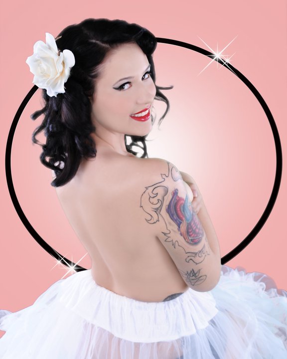 Female model photo shoot of Dixie Doyle by Allure Pin-Up Studio