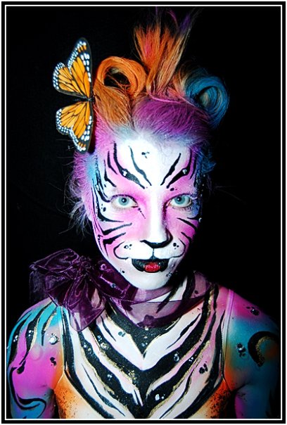 Female model photo shoot of Colors of Couture  and RoBer21, body painted by NoE Dixon