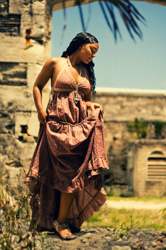 Female model photo shoot of Khamani Fox by Phil Neff in Bermuda