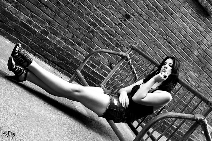 Female model photo shoot of Punkie Von Zombie  in Evansville, IN