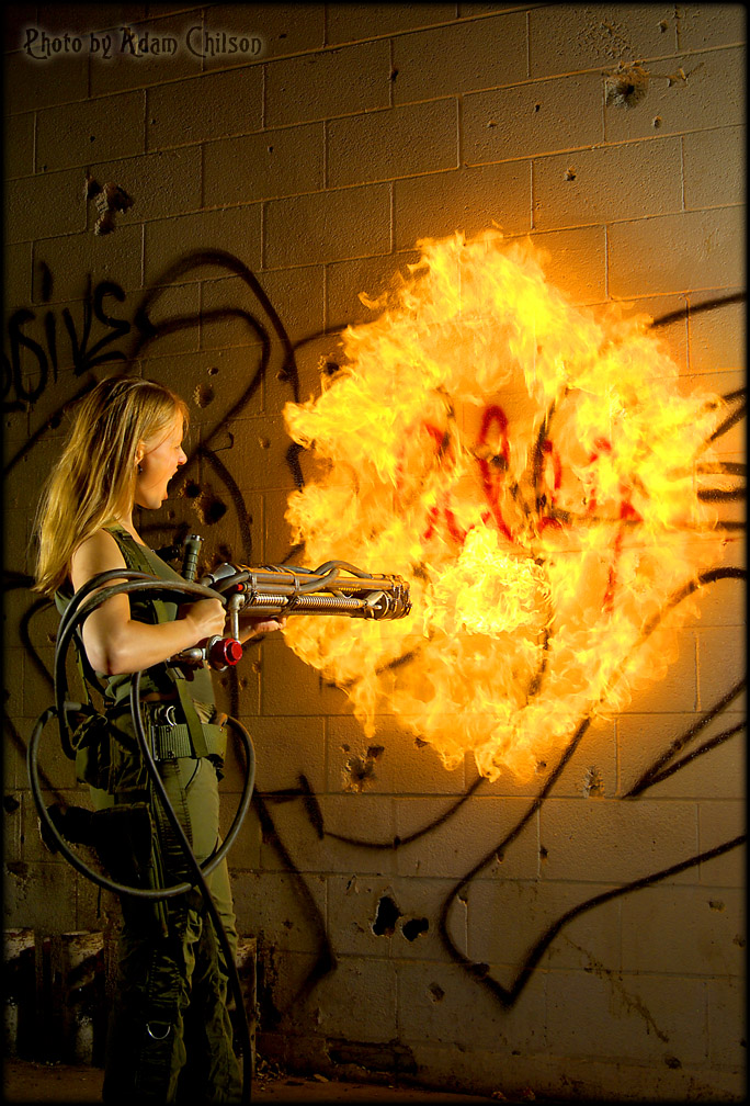 Female model photo shoot of Incendiary Angel