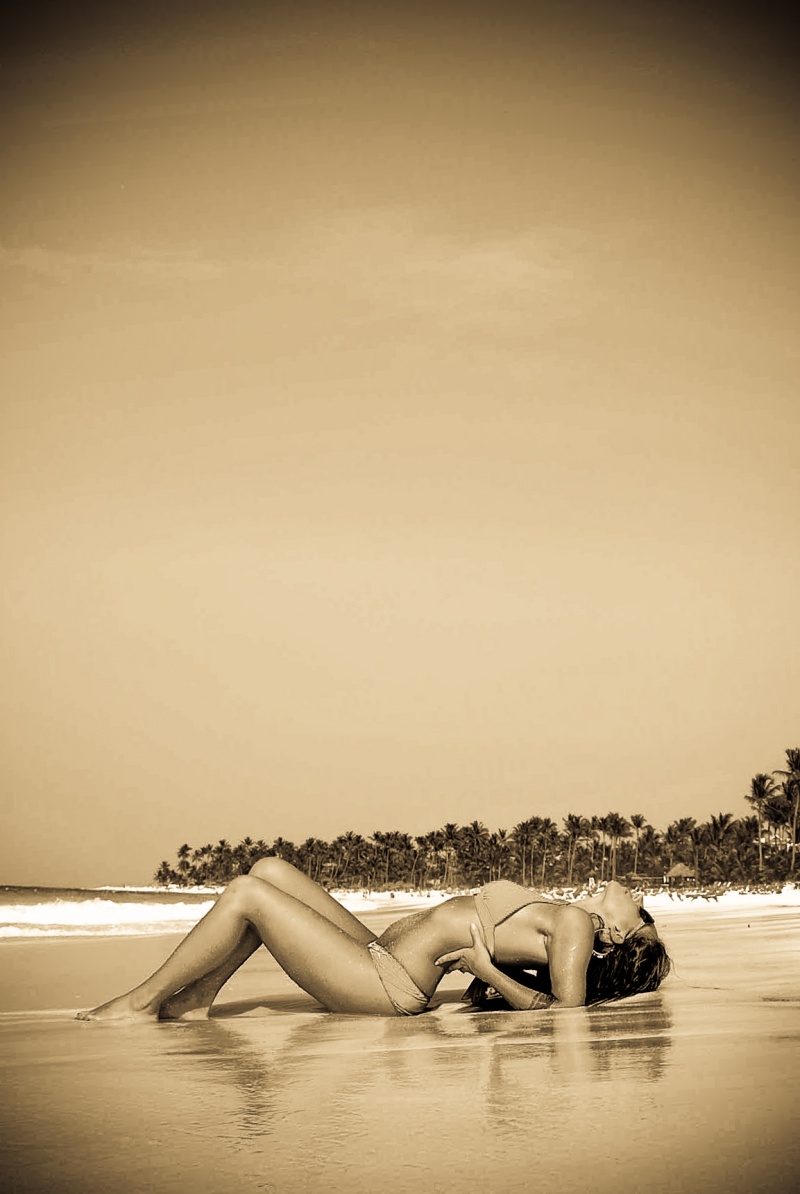 Female model photo shoot of ashley meagan in punta cana