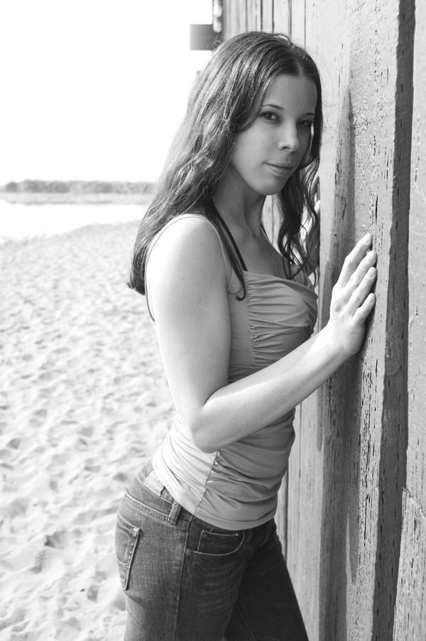 Female model photo shoot of Allison29 in Santa Monic beach