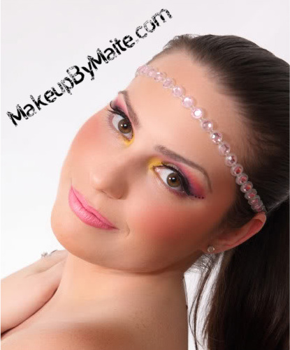 Female model photo shoot of Makeup By Maite