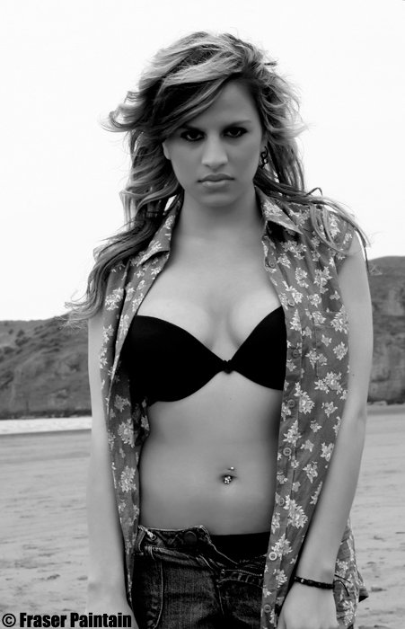 Female model photo shoot of shevorne kattri in beach shoot