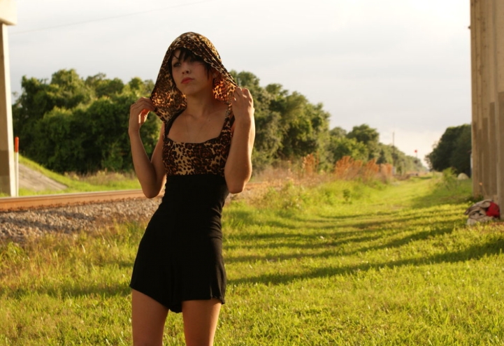 Female model photo shoot of lowlife jessica in kissimmee, clothing designed by low life couture
