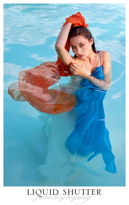 Female model photo shoot of Liquid Shutter and KB Kayla Brooke in My pool