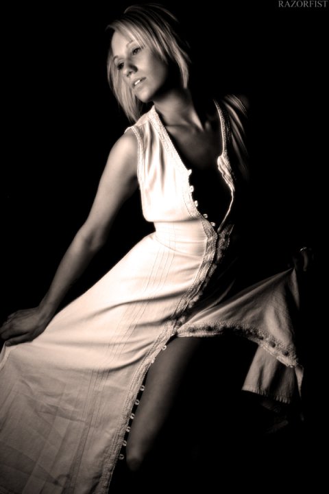 Female model photo shoot of Catherine Lindsey by Razorfist