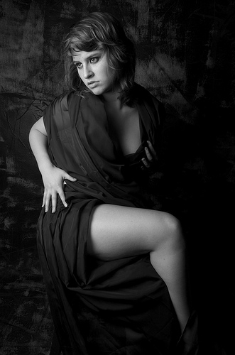 Female model photo shoot of DSLRmacz  in Studio