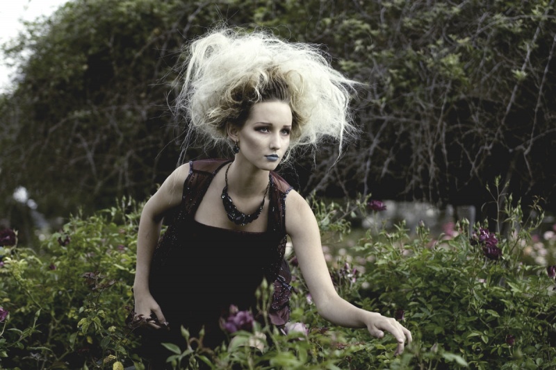 Female model photo shoot of Elise Harris, hair styled by Hair by Desiree, makeup by Desiree Cooper