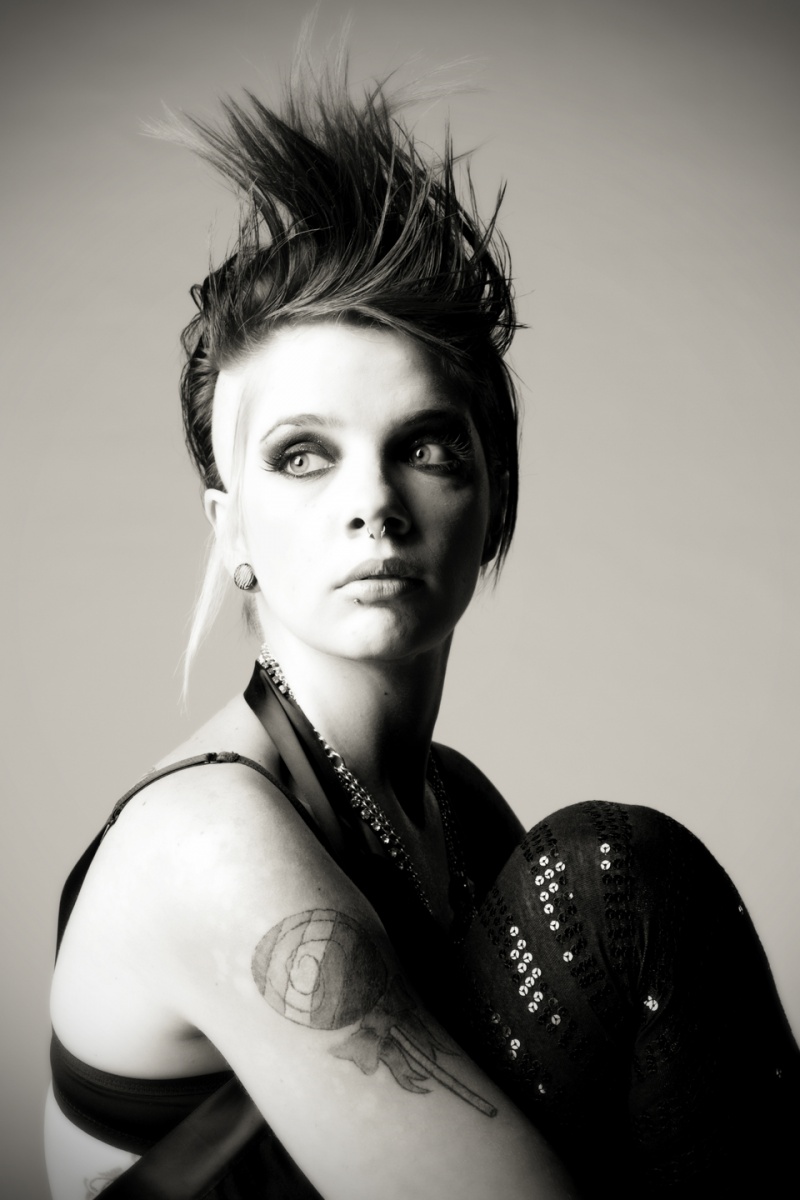 Female model photo shoot of Brittany Lolypop in PREEN Salon, hair styled by egoman
