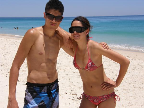 Male and Female model photo shoot of William Pacquiao and Helen Swale in Beach Shoot