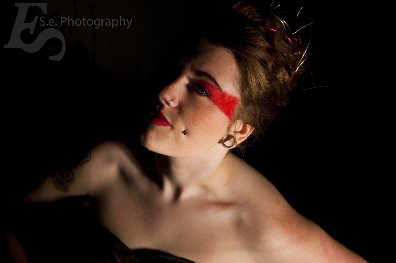 Female model photo shoot of SE fotography and Tasha_Johnson in MN, makeup by Corrie Dubay
