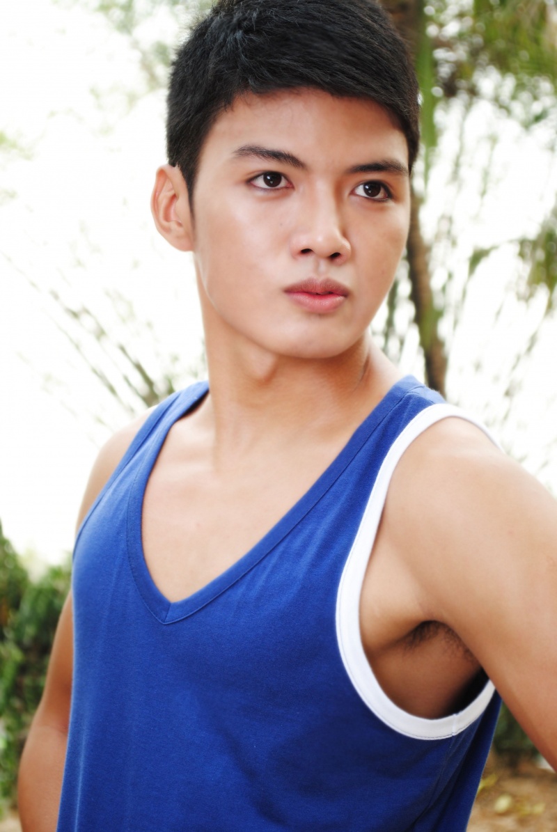 Male model photo shoot of Guammer Partosa in Wildlife Park, Quezon City Philippines