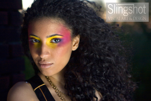 Male and Female model photo shoot of Slingshot Studios and Luisa G in Brooklyn, NY, makeup by MakeupByAshleyWest