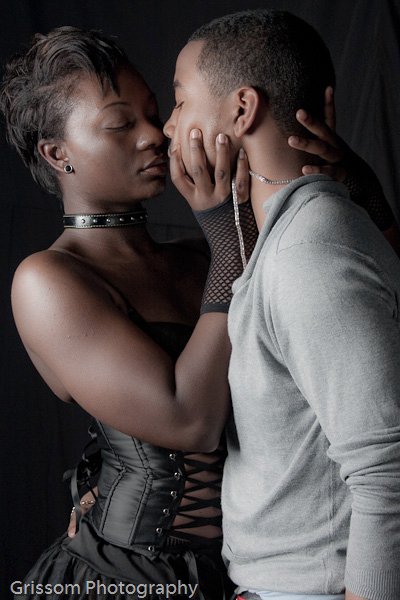 Female and Male model photo shoot of Chocolate Diamond and OverTyme in Catwalk Studio, wardrobe styled by Julie Harrigan-Philbert