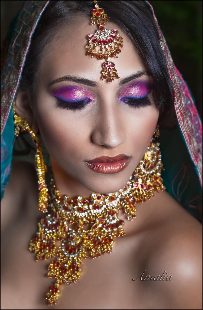 Female model photo shoot of Makeup by Rushmila and Sally A