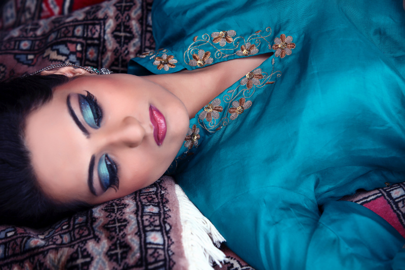 Female model photo shoot of Huma Khan