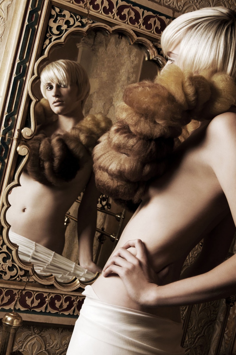 Female model photo shoot of Hema Photography and haribailey in The Bath House, hair styled by Magdalena Tucholska, makeup by KINGA Make up Artistry