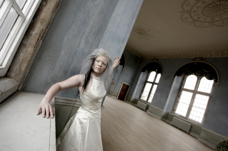 Female model photo shoot of Miss Abyss in Wollaton Hall, Nottingham, makeup by NickyHaydenMUA