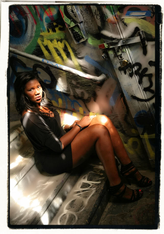 Female model photo shoot of LikaLC by Manish in 5pointz