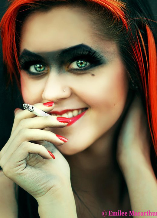 Female model photo shoot of emaR by EmileeMacarthur in Derby, makeup by emaR