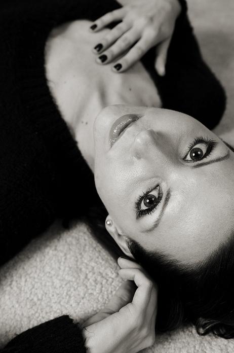 Female model photo shoot of Carrie McKinney in Olin Dawson Studio