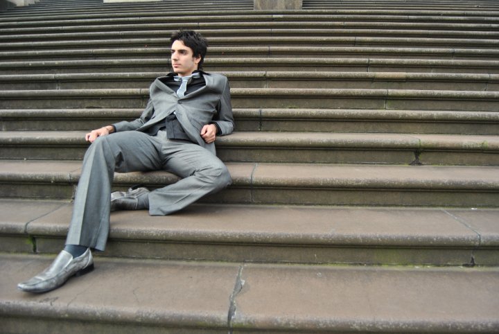 Male model photo shoot of Stefan Nasr in Parliament House, Melbourne