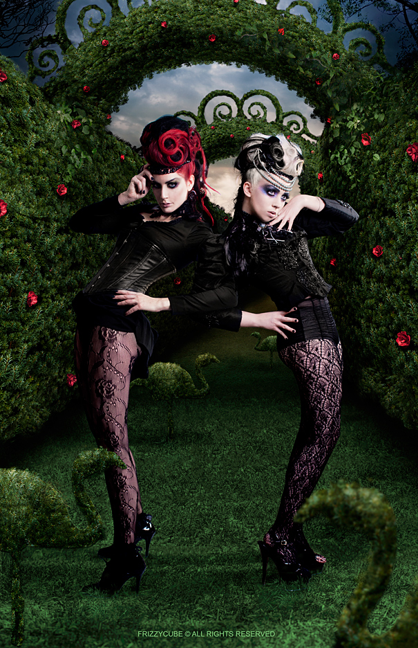 Female model photo shoot of Sharon TK and Kmiko by FrizzyCube in NY, hair styled by Camille Neko Hair