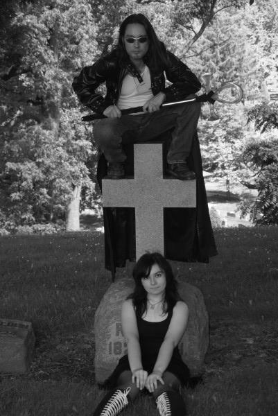 Female model photo shoot of Jessica S Spangler in Woodland Cemetary